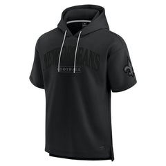 New Orleans Saints Unisex Elements Ready Short Sleeve Pullover Hoodie Black - Fanatics