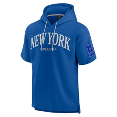 New York Giants Unisex Elements Ready Short Sleeve Pullover Hoodie Royal - Fanatics