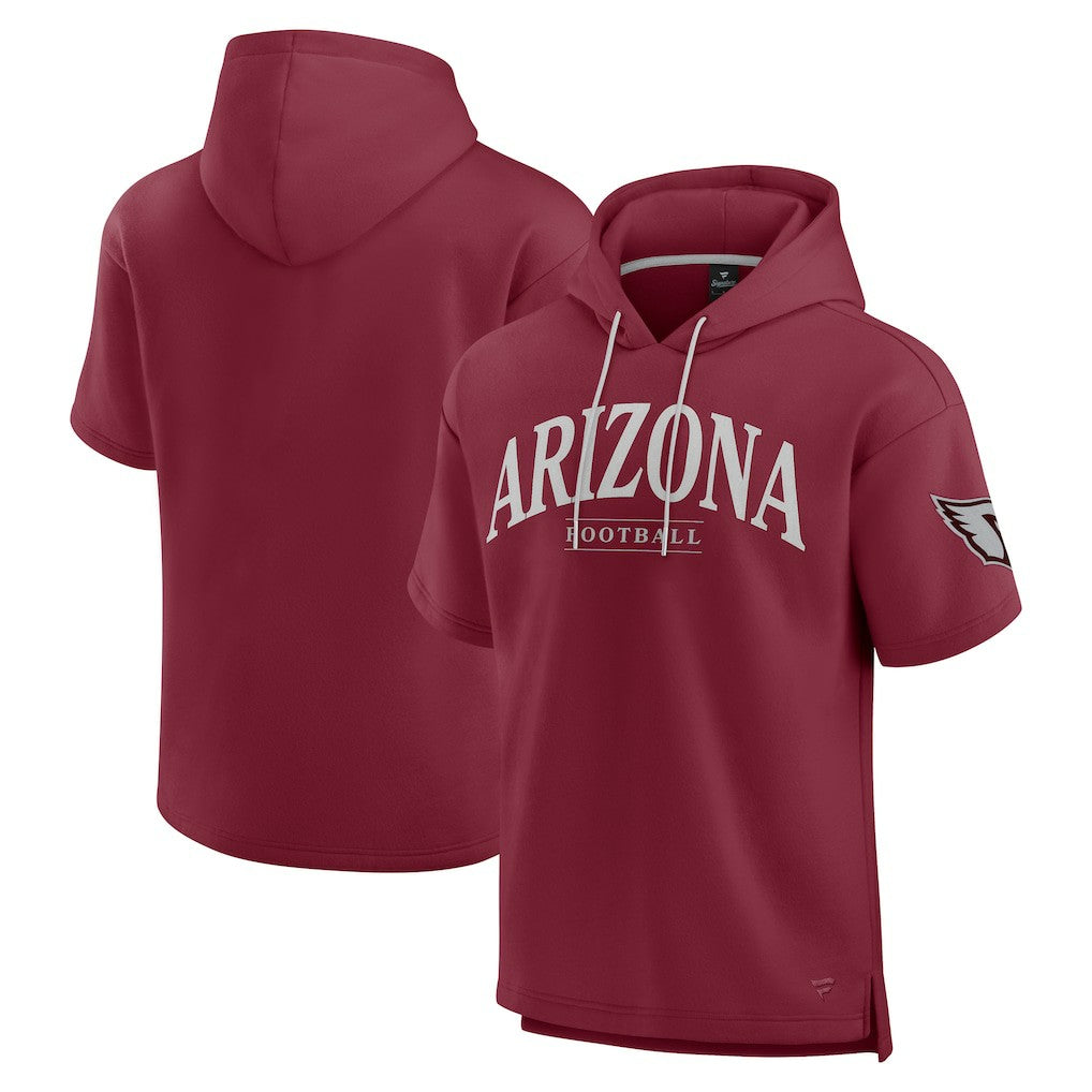 Arizona Cardinals Unisex Elements Ready Short Sleeve Pullover Hoodie Cardinal - Fanatics