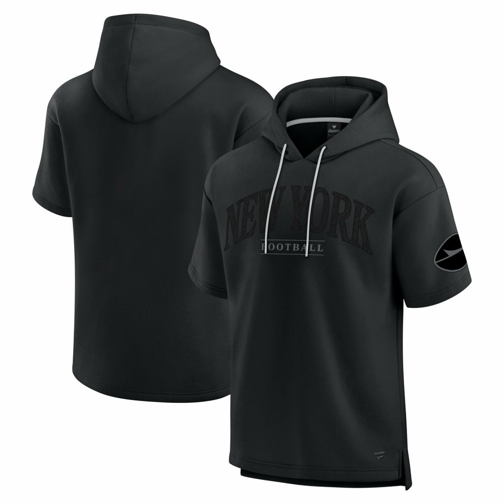 New York Jets Unisex Elements Ready Short Sleeve Pullover Hoodie Black - Fanatics