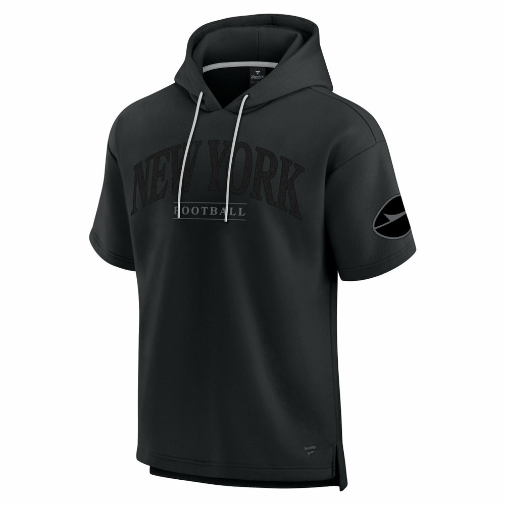New York Jets Unisex Elements Ready Short Sleeve Pullover Hoodie Black - Fanatics