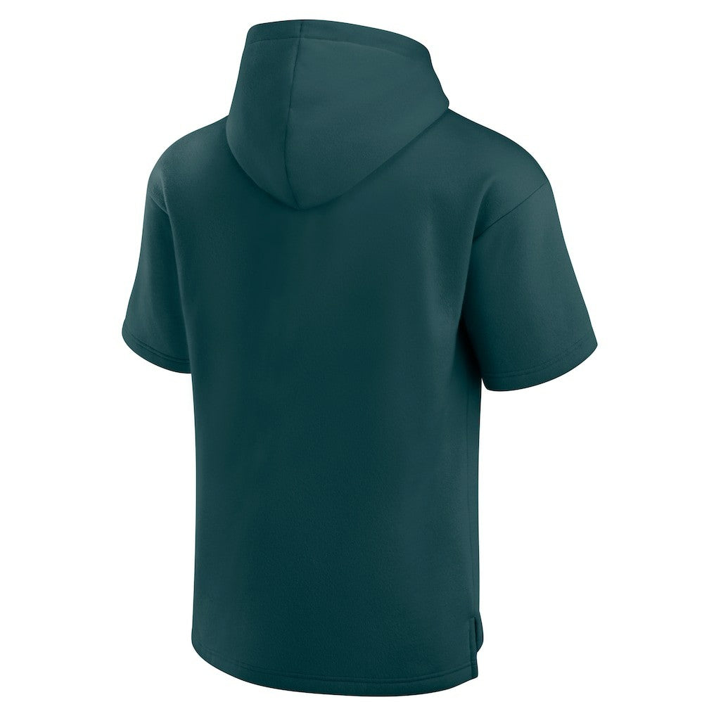 Philadelphia Eagles Unisex Elements Ready Short Sleeve Pullover Hoodie Green - Fanatics