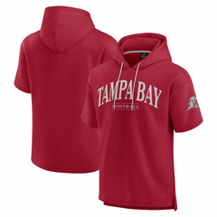 Tampa Bay Buccaneers Unisex Elements Ready Short Sleeve Pullover Hoodie Cardinal - Fanatics