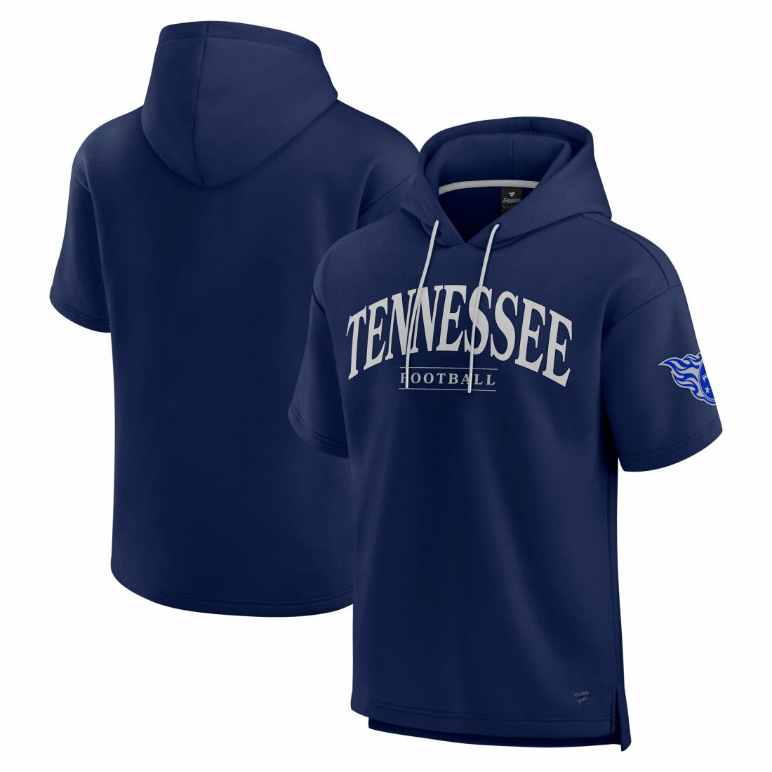 Tennessee Titans Unisex Elements Ready Short Sleeve Pullover Hoodie Navy - Fanatics