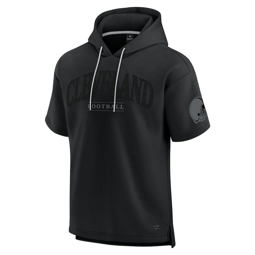 Cleveland Browns Unisex Elements Ready Short Sleeve Pullover Hoodie Black - Fanatics