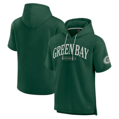 Green Bay Packers Unisex Elements Ready Short Sleeve Pullover Hoodie Green - Fanatics