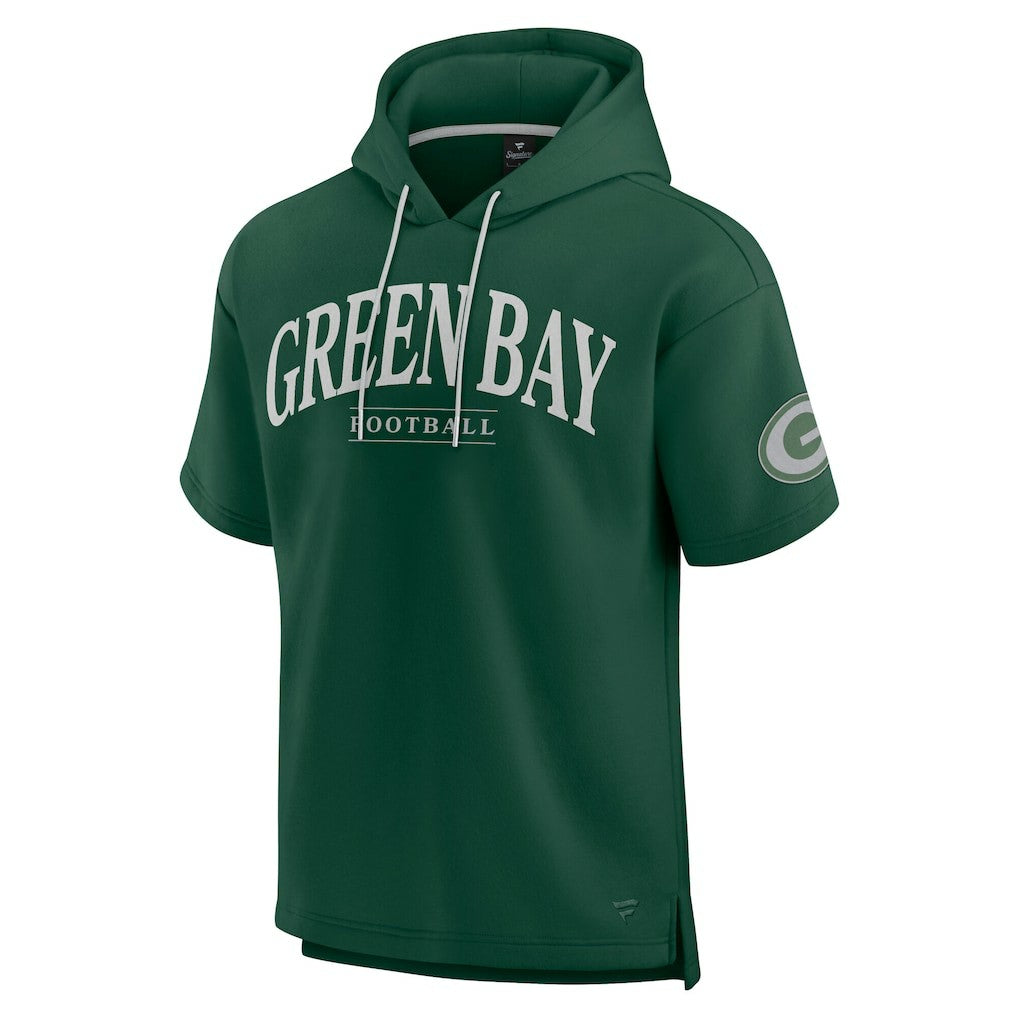 Green Bay Packers Unisex Elements Ready Short Sleeve Pullover Hoodie Green - Fanatics