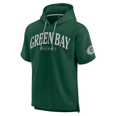 Green Bay Packers Unisex Elements Ready Short Sleeve Pullover Hoodie Green - Fanatics