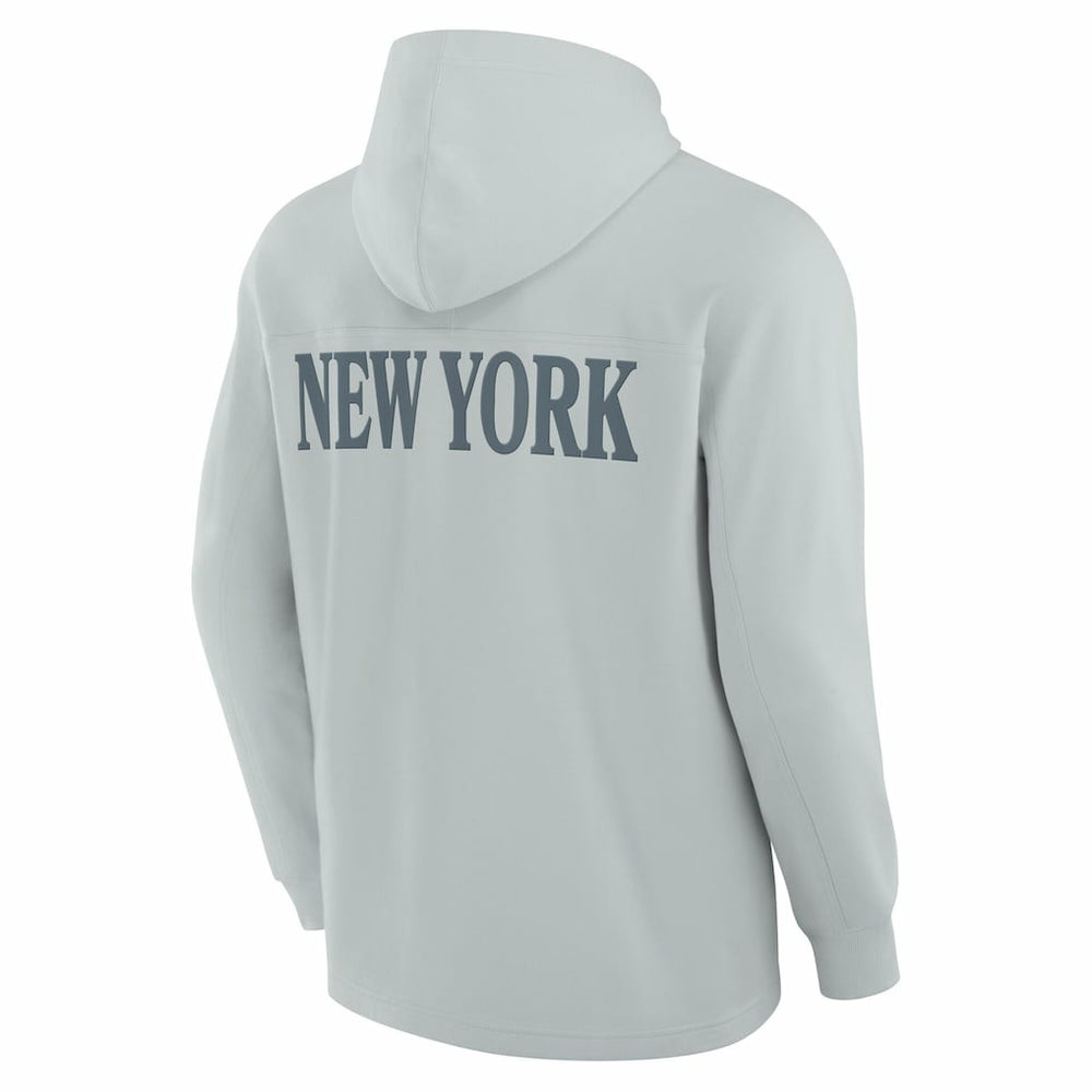 New York Jets Elements Blaze Tri-Blend Long Sleeve Hoodie T-Shirt Gray - Fanatics