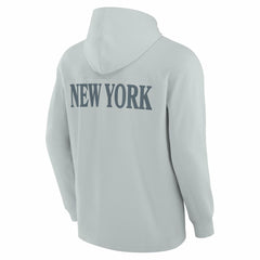 New York Jets Elements Blaze Tri-Blend Long Sleeve Hoodie T-Shirt Gray - Fanatics