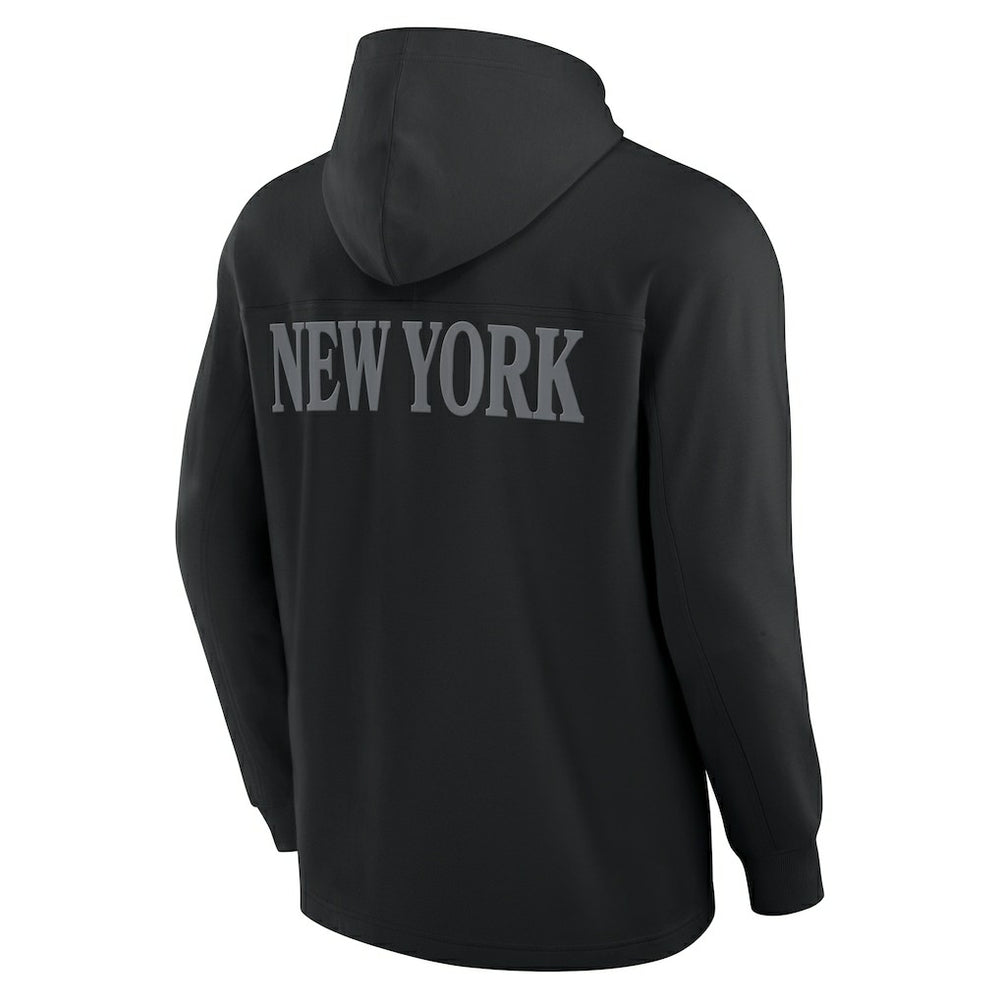 New York Jets Elements Blaze Tri-Blend Long Sleeve Hoodie T-Shirt Black - Fanatics