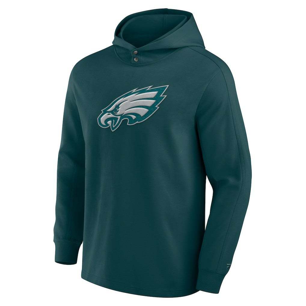 Philadelphia Eagles Elements Blaze Tri-Blend Long Sleeve Hoodie T-Shirt Midnight Green - Fanatics