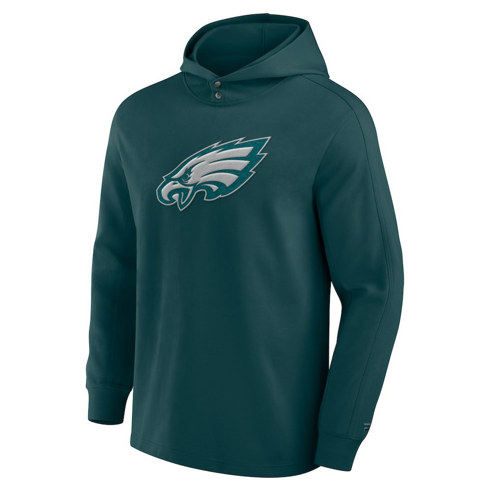 Philadelphia Eagles Elements Blaze Tri-Blend Long Sleeve Hoodie T-Shirt Midnight Green - Fanatics
