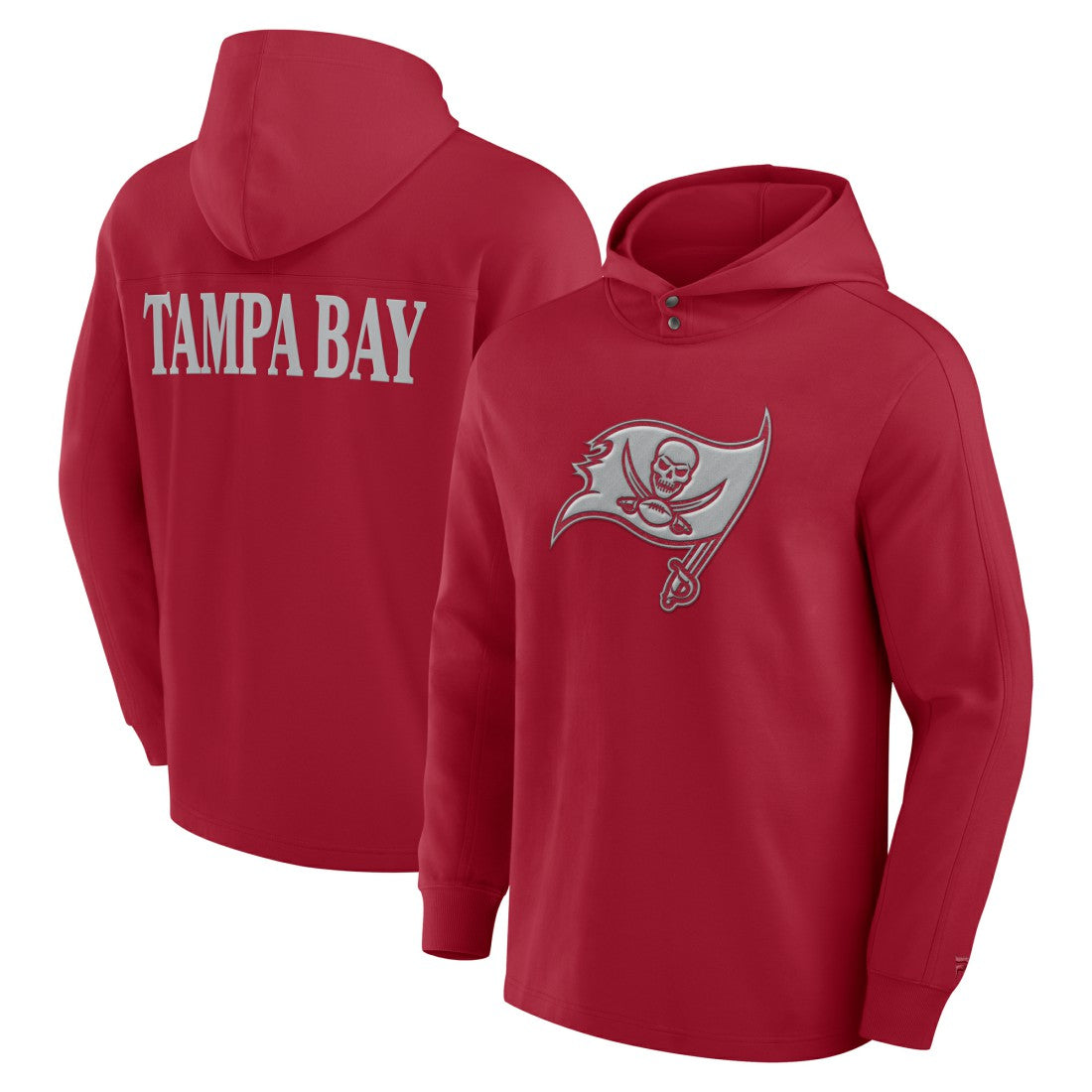 Tampa Bay Buccaneers Elements Blaze Tri-Blend Long Sleeve Hoodie T-Shirt Red - Fanatics
