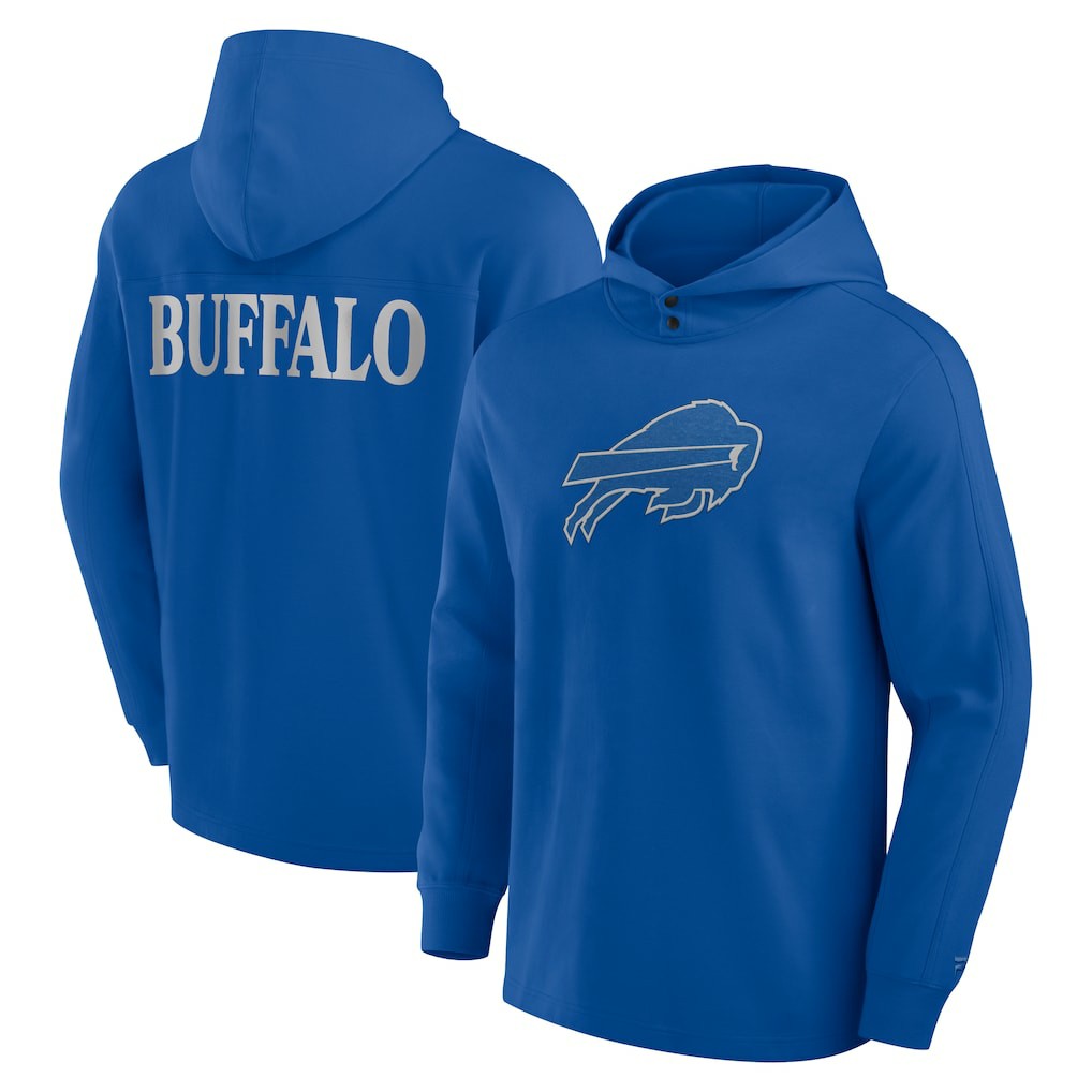 Buffalo Bills Elements Blaze Tri-Blend Long Sleeve Hoodie T-Shirt Royal - Fanatics