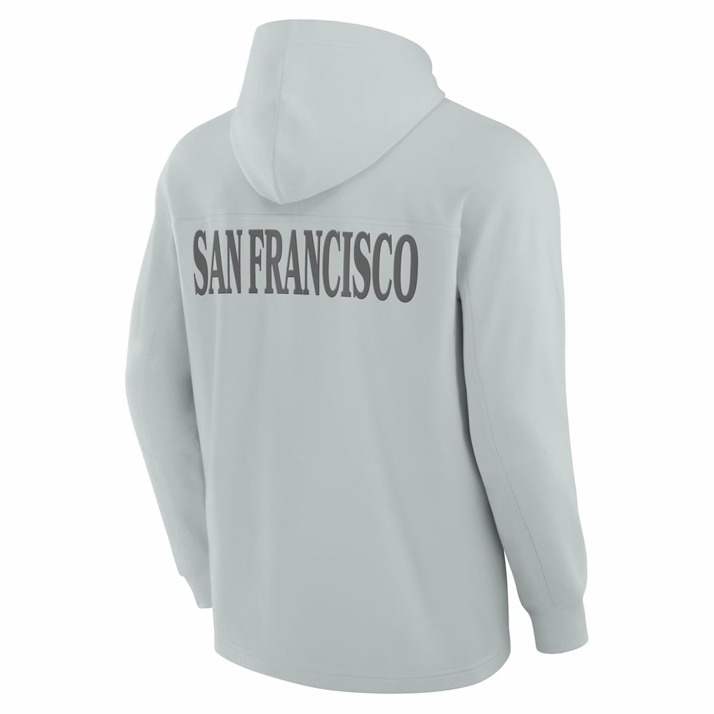 San Francisco 49ers Elements Blaze Tri-Blend Long Sleeve Hoodie T-Shirt Gray - Fanatics