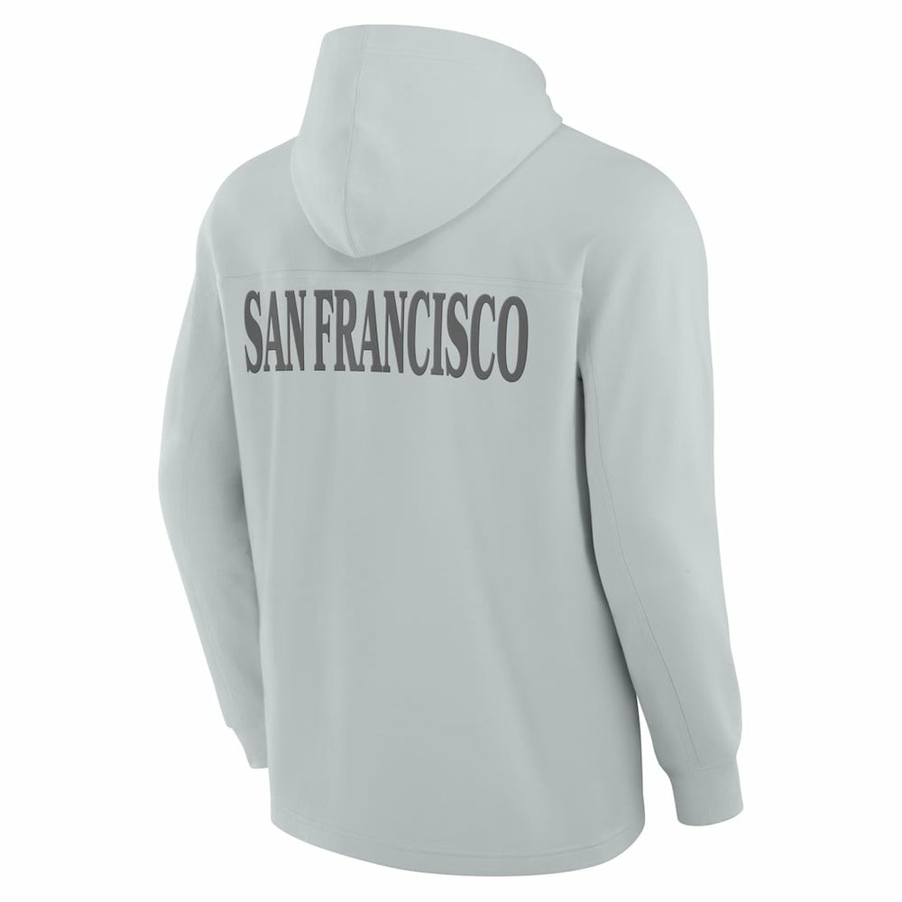 San Francisco 49ers Elements Blaze Tri-Blend Long Sleeve Hoodie T-Shirt Gray - Fanatics