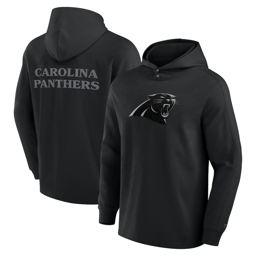 Carolina Panthers Elements Blaze Tri-Blend Long Sleeve Hoodie T-Shirt Black - Fanatics