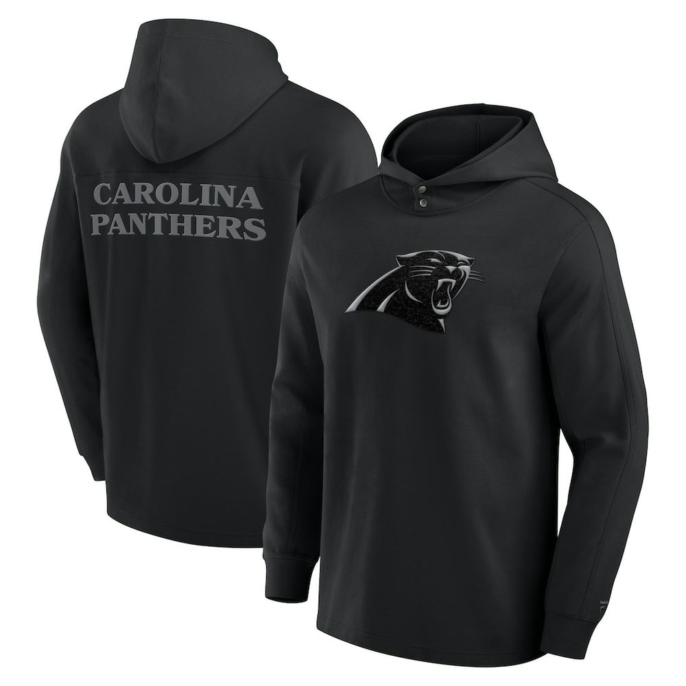 Carolina Panthers Elements Blaze Tri-Blend Long Sleeve Hoodie T-Shirt Black - Fanatics