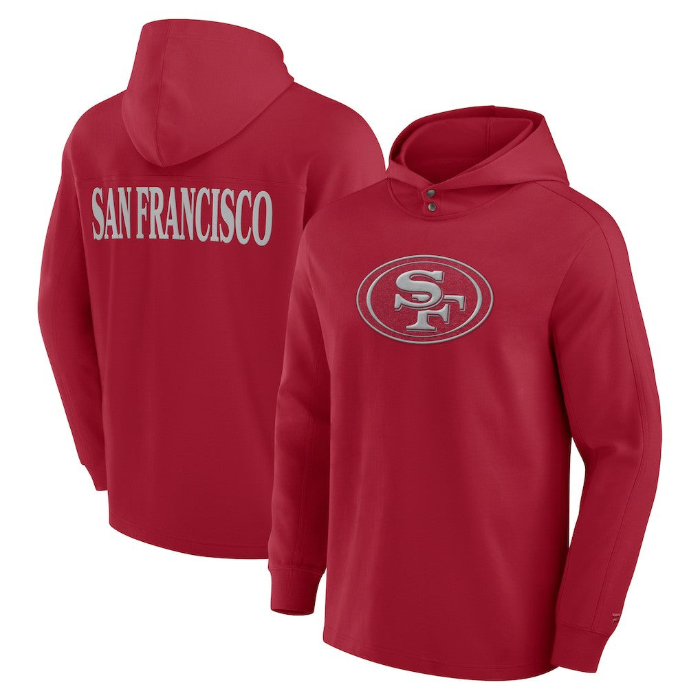 San Francisco 49ers Elements Blaze Tri-Blend Long Sleeve Hoodie T-Shirt Scarlet - Fanatics