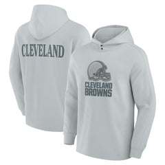 Cleveland Browns Elements Blaze Tri-Blend Long Sleeve Hoodie T-Shirt Gray - Fanatics