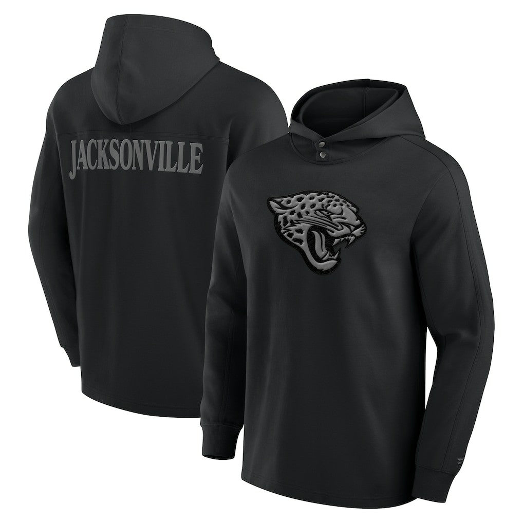 Jacksonville Jaguars Elements Blaze Tri-Blend Long Sleeve Hoodie T-Shirt Black - Fanatics