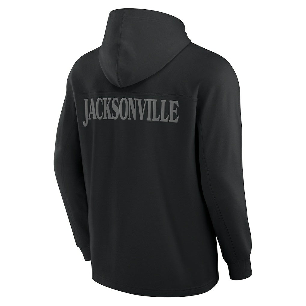 Jacksonville Jaguars Elements Blaze Tri-Blend Long Sleeve Hoodie T-Shirt Black - Fanatics