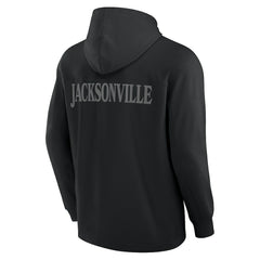 Jacksonville Jaguars Elements Blaze Tri-Blend Long Sleeve Hoodie T-Shirt Black - Fanatics