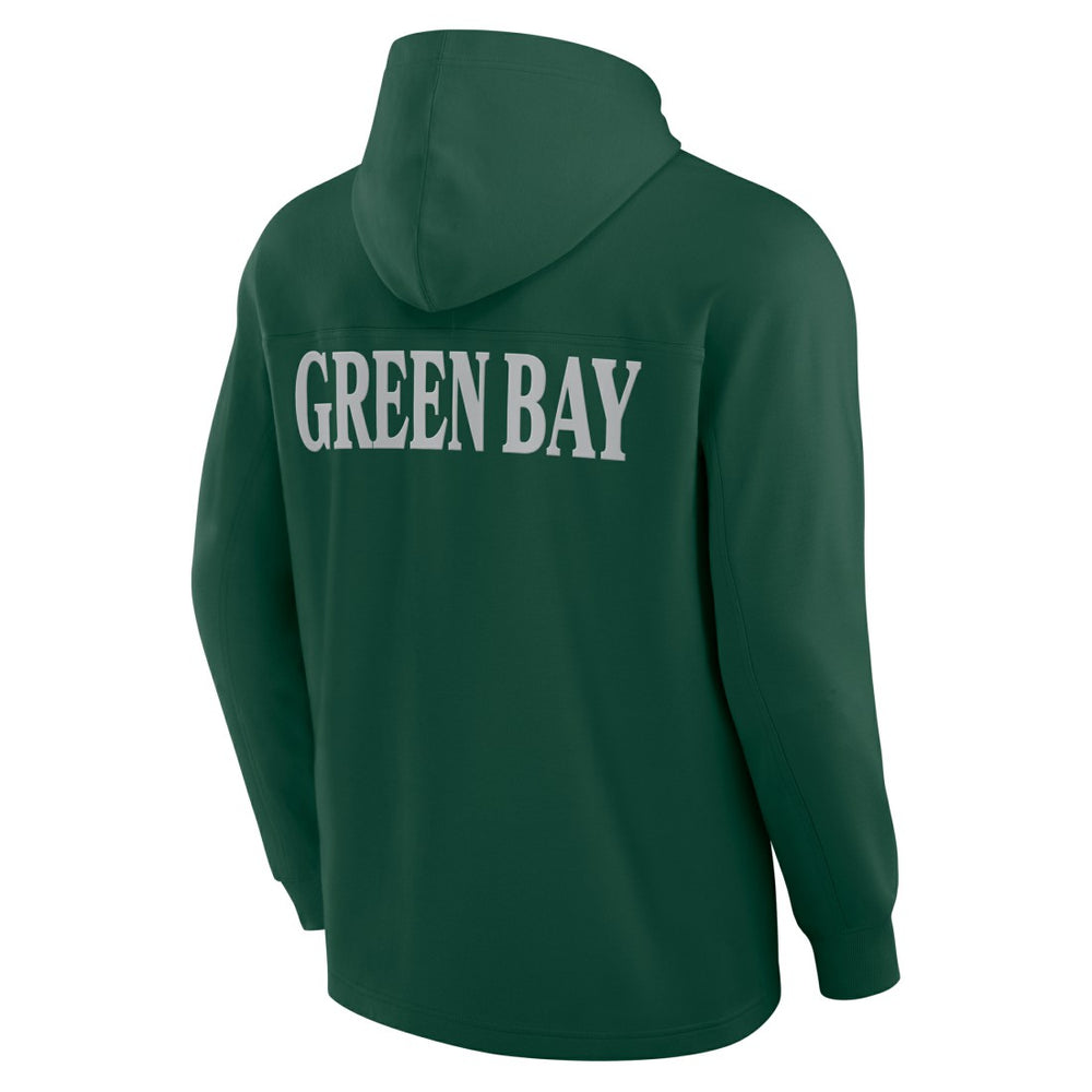 Green Bay Packers Elements Blaze Tri-Blend Long Sleeve Hoodie T-Shirt Green - Fanatics
