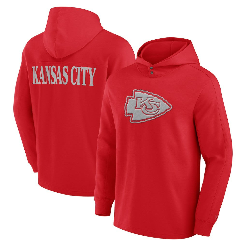 Kansas City Chiefs Elements Blaze Tri-Blend Long Sleeve Hoodie T-Shirt Red - Fanatics