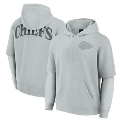 Kansas City Chiefs Unisex Elements Sleek Pullover Hoodie Gray - Fanatics