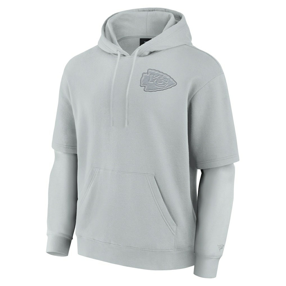 Kansas City Chiefs Unisex Elements Sleek Pullover Hoodie Gray - Fanatics