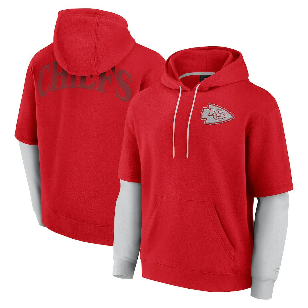 Kansas City Chiefs Unisex Sleek Elements Pullover Hoodie Red - Fanatics