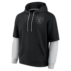 Las Vegas Raiders Unisex Sleek Elements Pullover Hoodie Black - Fanatics