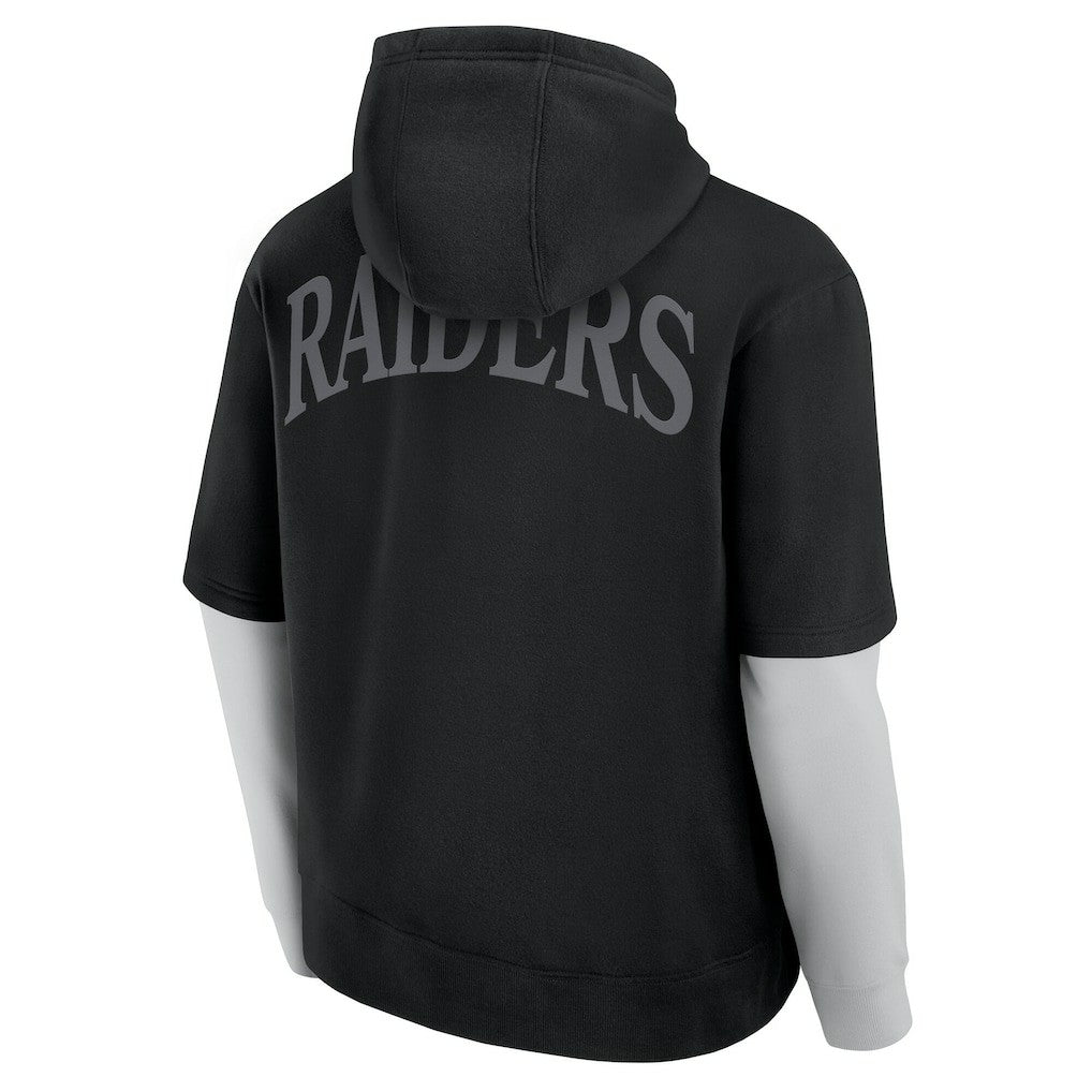 Las Vegas Raiders Unisex Sleek Elements Pullover Hoodie Black - Fanatics