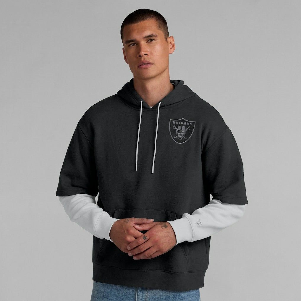 Las Vegas Raiders Unisex Sleek Elements Pullover Hoodie Black - Fanatics