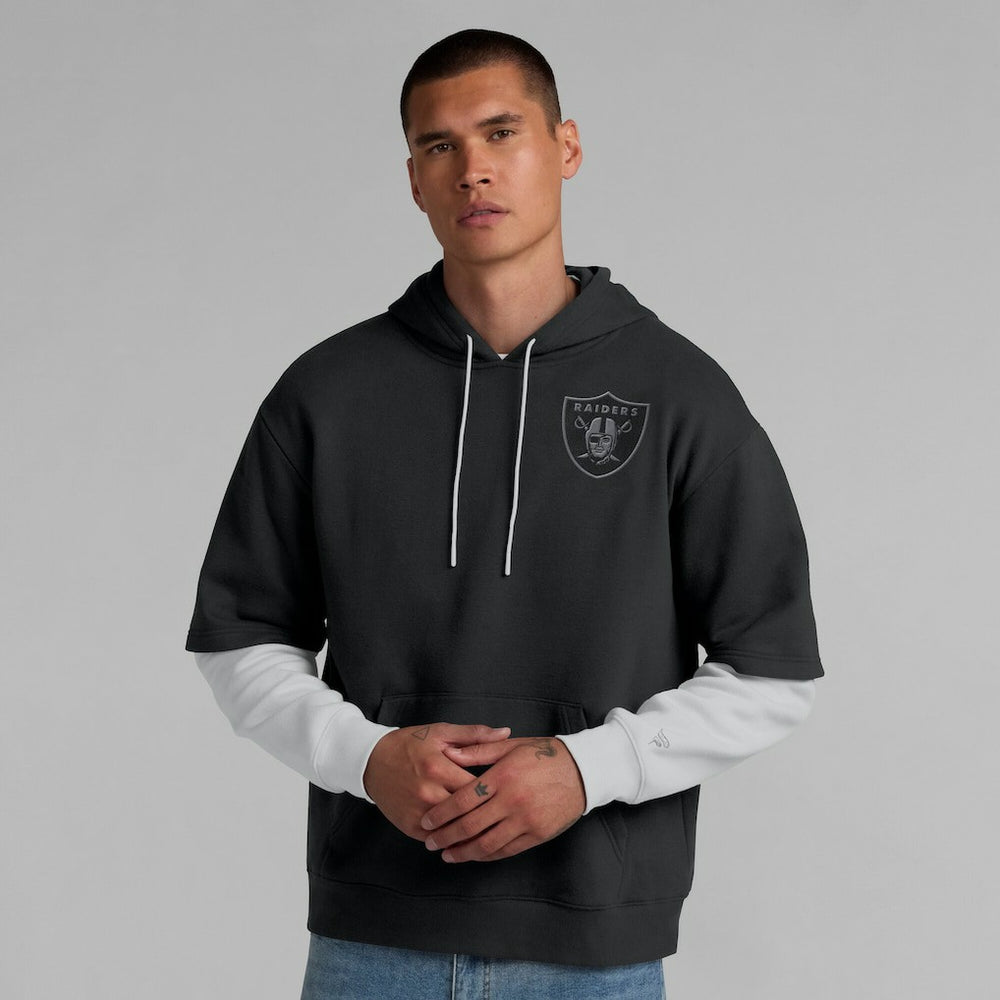 Las Vegas Raiders Unisex Sleek Elements Pullover Hoodie Black - Fanatics