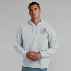 Las Vegas Raiders Unisex Sleek Elements Pullover Hoodie Gray - Fanatics