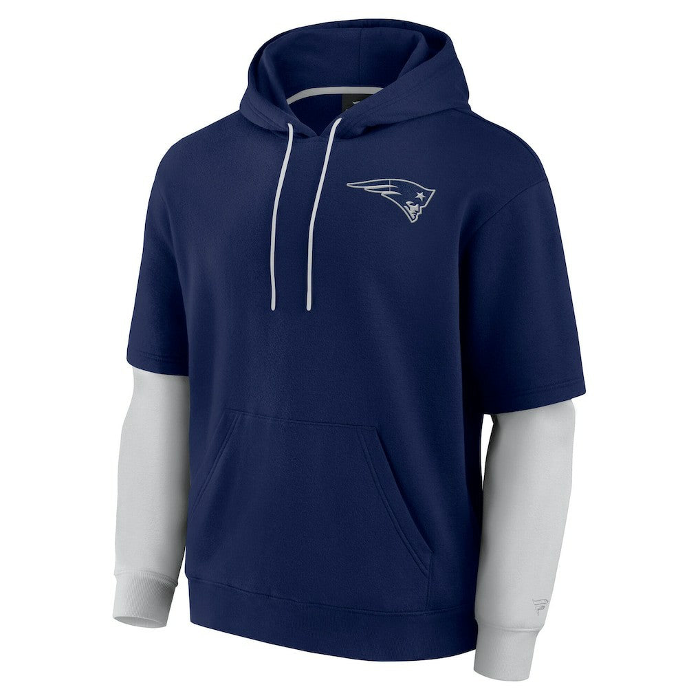 New England Patriots Unisex Sleek Elements Pullover Hoodie Navy - Fanatics
