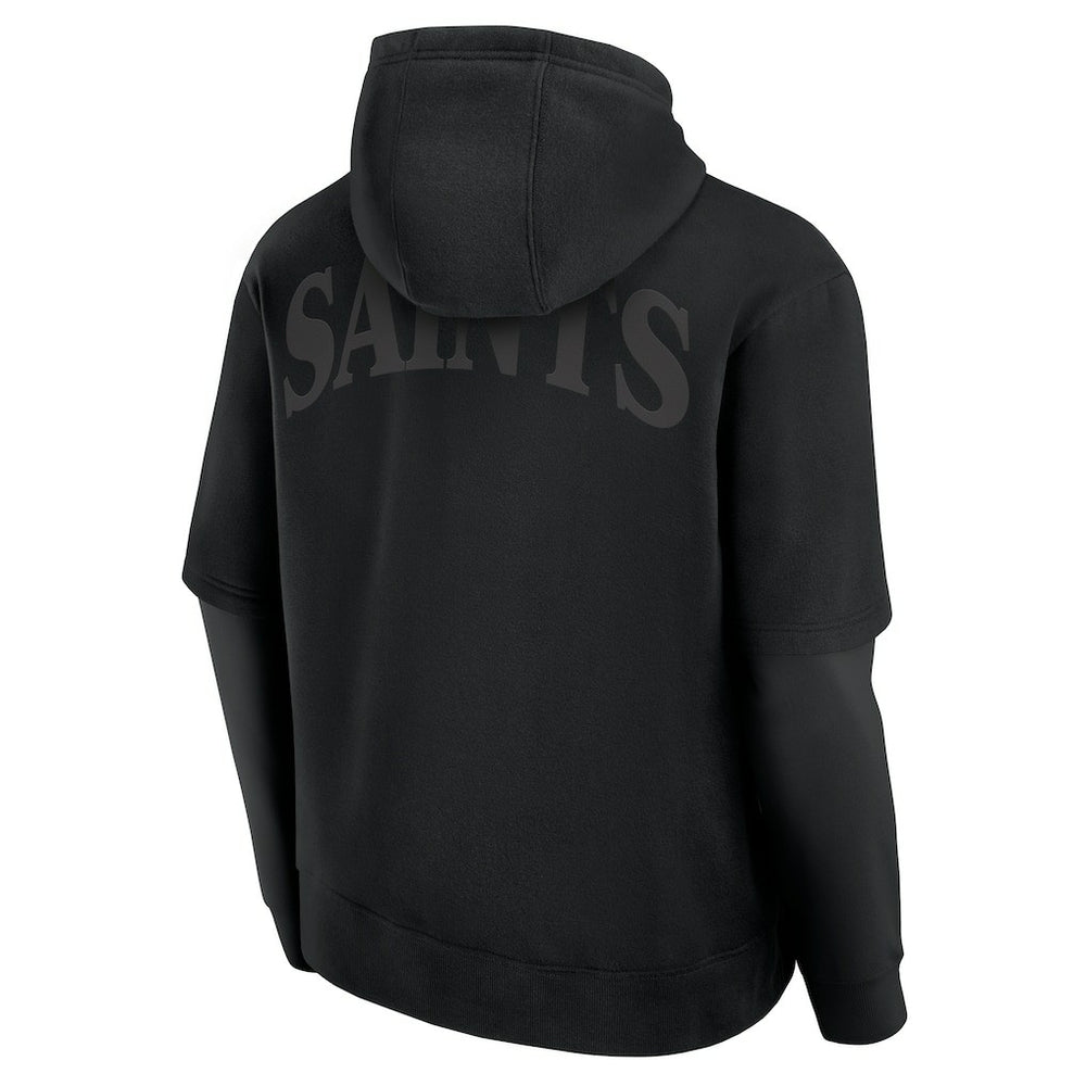 New Orleans Saints Unisex Sleek Elements Pullover Hoodie Black - Fanatics