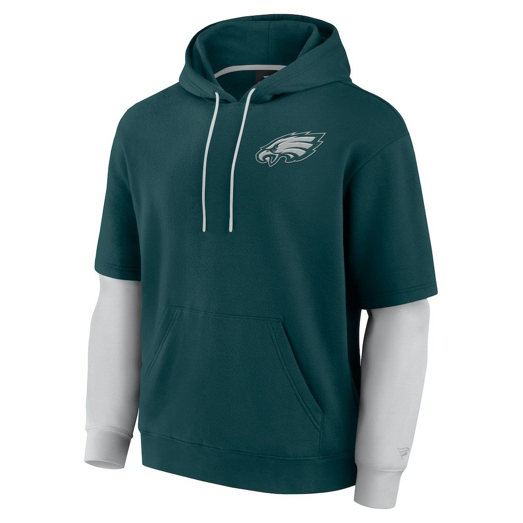 Philadelphia Eagles Unisex Sleek Elements Pullover Hoodie Green - Fanatics