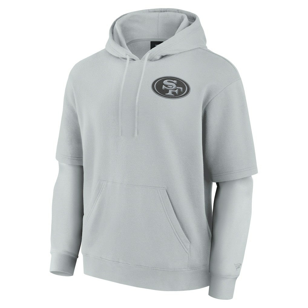 San Francisco 49ers Unisex Sleek Elements Pullover Hoodie Gray - Fanatics