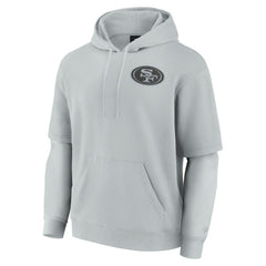 San Francisco 49ers Unisex Sleek Elements Pullover Hoodie Gray - Fanatics