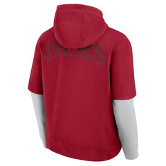 San Francisco 49ers Unisex Sleek Elements Pullover Hoodie Scarlet - Fanatics