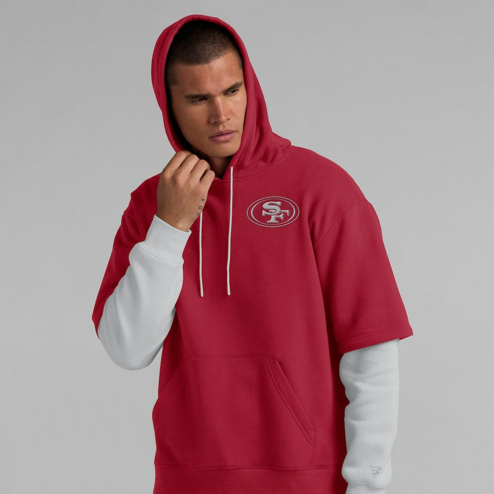 San Francisco 49ers Unisex Sleek Elements Pullover Hoodie Scarlet - Fanatics