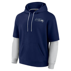 Seattle Seahawks Unisex Sleek Elements Pullover Hoodie College Navy - Fanatics