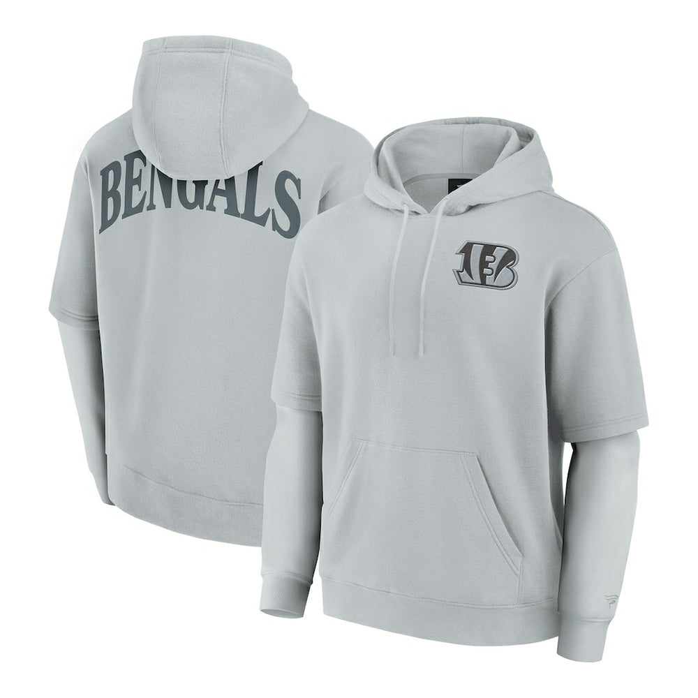 Cincinnati Bengals Unisex Sleek Elements Pullover Hoodie Gray - Fanatics