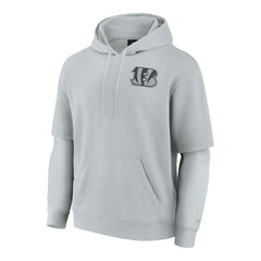 Cincinnati Bengals Unisex Sleek Elements Pullover Hoodie Gray - Fanatics