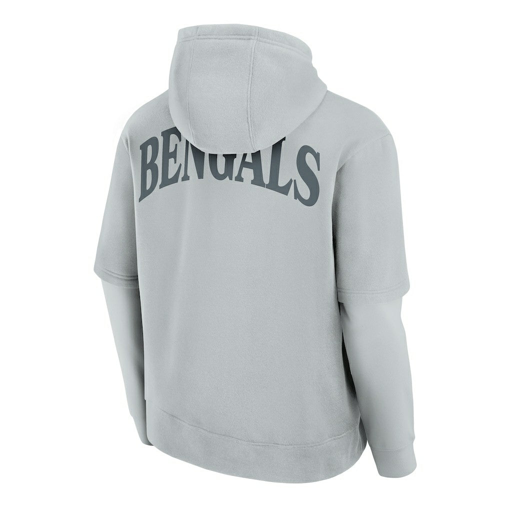 Cincinnati Bengals Unisex Sleek Elements Pullover Hoodie Gray - Fanatics