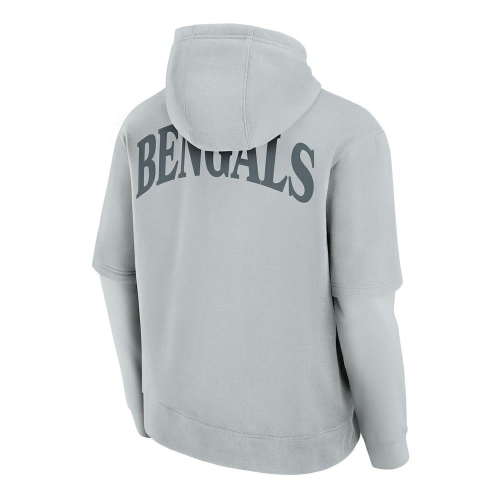 Cincinnati Bengals Unisex Sleek Elements Pullover Hoodie Gray - Fanatics